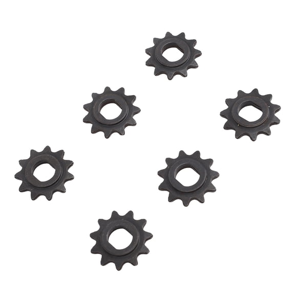 NFTIGB 6PCS 25H 11T Motor Sprockets Heavy Duty Steel Drive Sprocket Chain Wheel 10mm Inner Diameter H Shaped Mounting Hole Replacement Kits for MY1020 Electric Scooter Motor Engine Parts