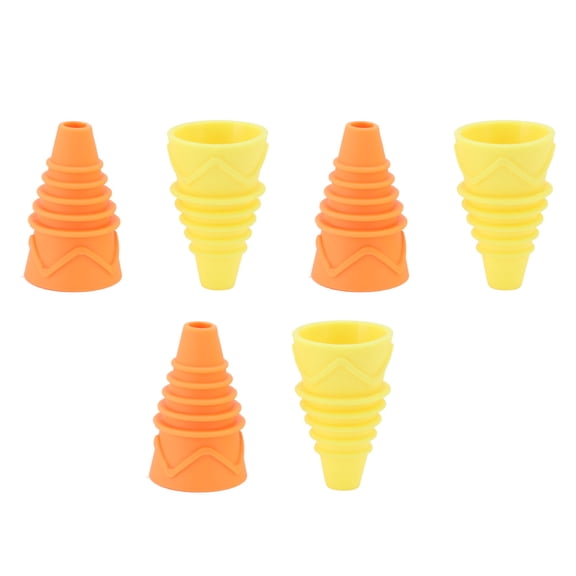 NFTIGB 6PCS Fly Trap Funnel Reusable Flexible Silicone Flytrap Funnel Home Garden Kitchen Pest Control for Water Bottles, Catch Fruit Flies Gnats, Waterproof & Washable (2.1 inches / 5.4 cm)
