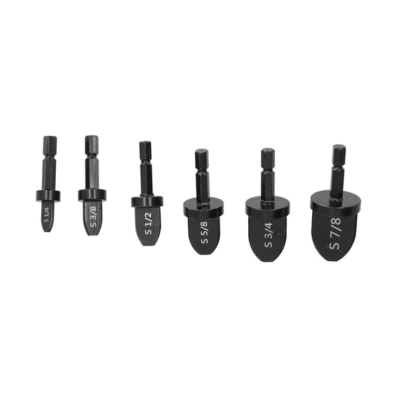 NFTIGB 6Pcs Tube Expander Set Hex Handle Pipe Swaging Drill Bit Air Conditioner Reamer Accessories 1/4 in to 7/8 in