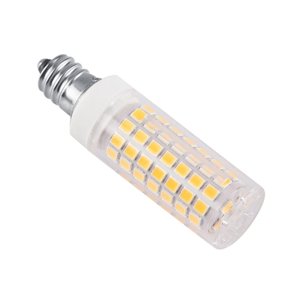 NFTIGB 6W LED Corn Light Bulb Warm White E12 Base 85V-265V 630LM Equivalent, 88PCS SMD2835 LEDs, 360 Degree Beam Angle, Home Indoor Decorative Lighting Chandelier Lamp, 0.7x2.6 inches / 18x66 mm
