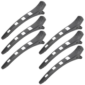 NFTIGB 6pcs Professional Duckbill Hair Clip Portable Salon DIY Sectioning Clips Styling Tool White (5.5 inches / 14 cm)