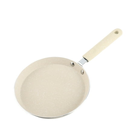 NFTIGB 7.08 Inch / 18 cm Nonstick Aluminum Frying Pan, Flat Bottomed Cooking Pot for Breakfast Pancakes and Eggs, Heat Resistant Phenolic Plastic Handle, Black