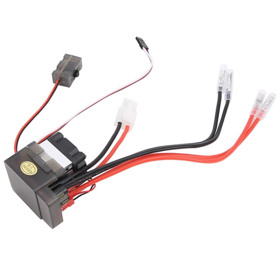NFTIGB 7.2-16V 320A High Voltage Two-Way Brushed Electronic Speed Controller ESC with Cooling Fan for RC Vehicle and Ship Models, RC Accessories (1.4 x 1.9 x 1.7 inches / 35 x 47 x 42 mm)