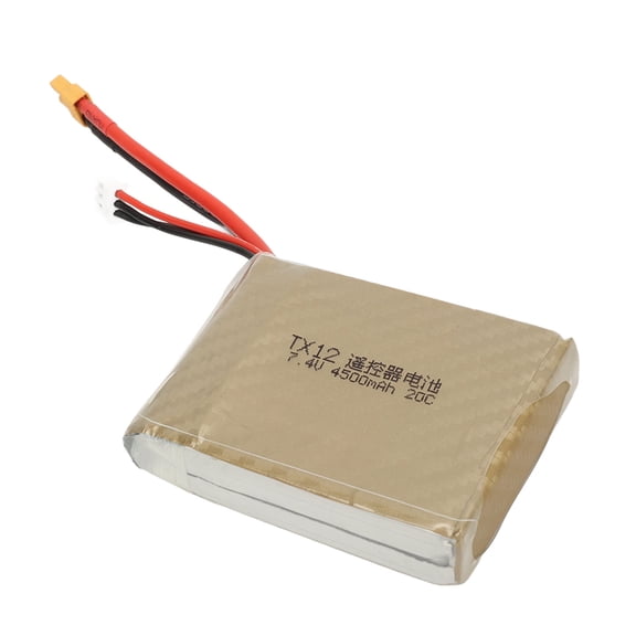NFTIGB 7.4V 2S 4500mAh Lipo Battery Overcharge Short Circuit Protection for Radiomaster TX12 MARK II Transmitter (7.87 inches / 20 cm)