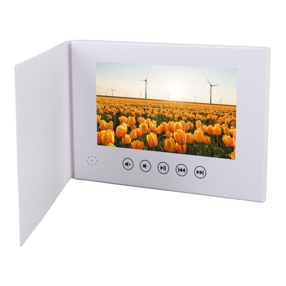 NFTIGB 7 Inch / 17.8 cm Video Greeting Card Electronic Brochure LCD Display Digital Video Player for Xmas Anniversary Special Occasions