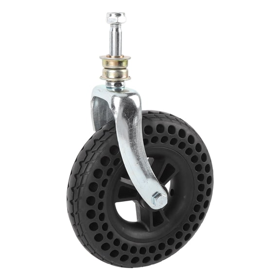 NFTIGB 7 Inch Caster TPE Rubber Beehive Non Slip Solid Wheel Replacement for Cart Trolley Vehicles 75kg Load Capacity (7 inches / 17.78 cm)
