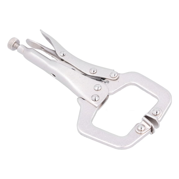 NFTIGB 7 inches / 17.78 cm C-Clamp Locking Pliers High Hardness Firmness Safety Durability Multifunctional Pliers for DIY Woodworking Welding, Pocket Hole Clamp