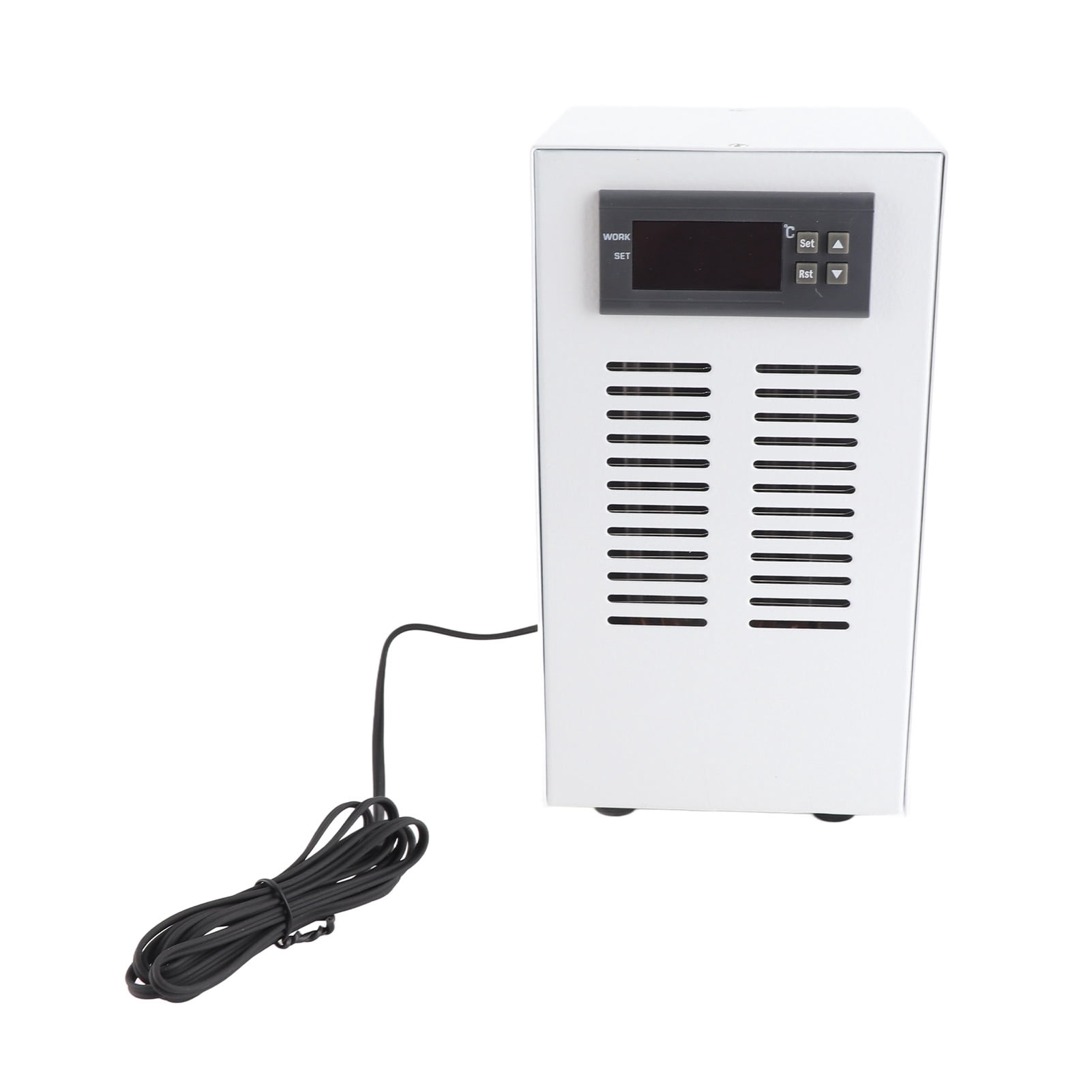 NFTIGB 72W Aquarium Water Chiller Fish Tank Cooling System Controller for 20L Capacity 3L/Min Low Noise 30-35dB Electronic Temperature Cool Device for Home Breeding Water Plants Shrimp US Plug 110V