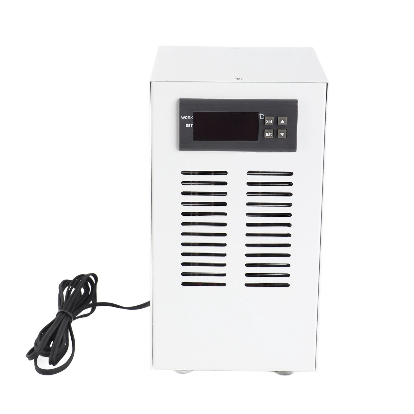 NFTIGB 72W Aquarium Water Chiller Fish Tank Cooling System Controller for 20L Capacity 3L/Min Low Noise 30-35dB Electronic Temperature Cool Device for Home Breeding Water Plants Shrimp EU Plug 220V