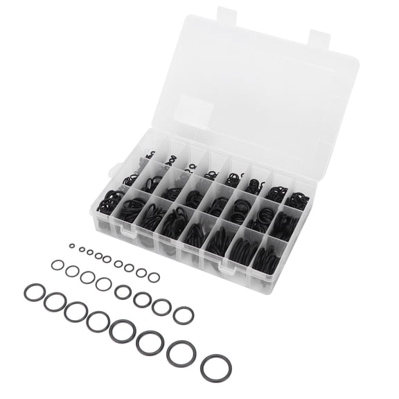 NFTIGB 740 Pieces O-Ring Assortment Nitrile Rubber Sealing Rings For Machine Tools Automobiles Agricultural Machinery Engine Systems Transmission Preventive Maintenance Set With 24 Various Sizes