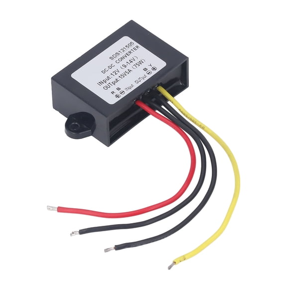 NFTIGB 75W DC to DC Boost Module IP67 Waterproof Step Up Converter 12V Input to 15V Output [cite: 7, 10]