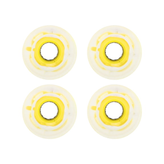 NFTIGB 78A Light Up Skateboard Wheels 60mm x 45mm (2.4 inches / 60 mm) High Elastic PU Cruiser Longboard Rollers with Magnetic Core for Smooth Street Riding, 4-Pack Neon Flash Set (Yellow)