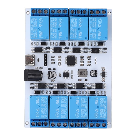 NFTIGB 8 Channel 5V USB Relay Module Control Board Type C Interface Optocoupler Protective Chip USB Smart Relay Module 5.12 inches / 13.0 cm