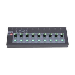 NFTIGB 8 Channel Professional Sound Mixer Metal Shell Studio Mixing Console, Stereo Mono Switchable for Live Streaming Recording (US Plug)