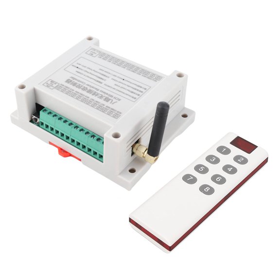 NFTIGB 8 Channel Relay 8CH 10A DC 12V-36V Lamp Control Radio Switch Relay Module with Remote Control, 100-150m Range