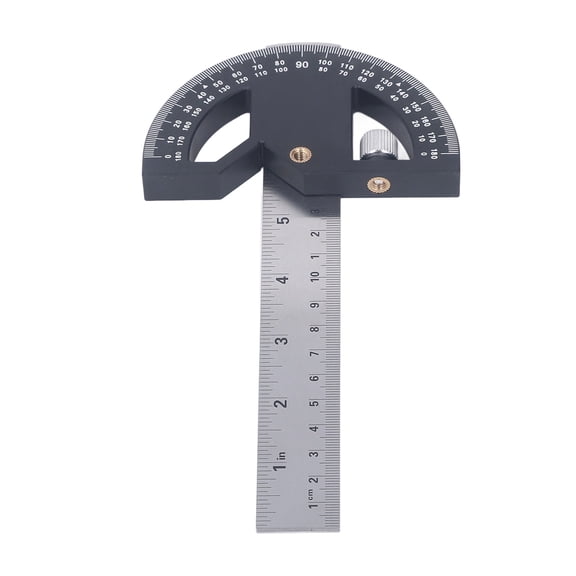 NFTIGB 8-Inch Angle Protractor Carpentry Angle Ruler for Woodworking Edge Measurement Scribing, Multifunctional Stainless Construction Scribe Gauge Tool (8 inches / 20.3 cm)