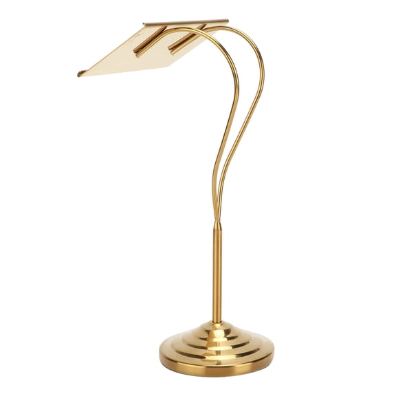 NFTIGB 8-Inch Golden Stainless Steel Table Number Holder Stand for Wedding Place Cards, Photos, and Banquets (20.3 cm)