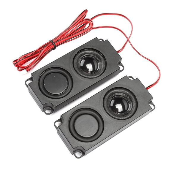 NFTIGB 8 Ohm 5W Portable Heavy Bass Audio Cavity 40mm Magnetic Dual Speaker Subwoofer Replacement for TV Monitor, Computer, and Arcade Audio Systems, 2 Count