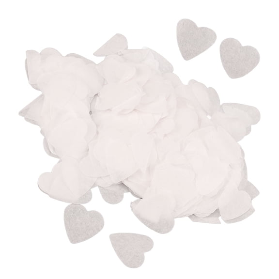 NFTIGB 8 Packs Love Heart Confetti Eco Friendly White Paper Confetti for Wedding Party Table Decoration, 11.8 inches / 30 cm