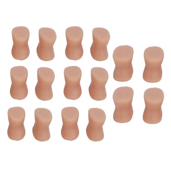 NFTIGB 8 Pairs Silicone Toe Separators and Bunion Corrector, Soft Spacers to Relieve Pain and Reduce Friction, Skin Color (16 Pieces, 6.69 inches / 17.0 cm) for Foot Care and Alignment