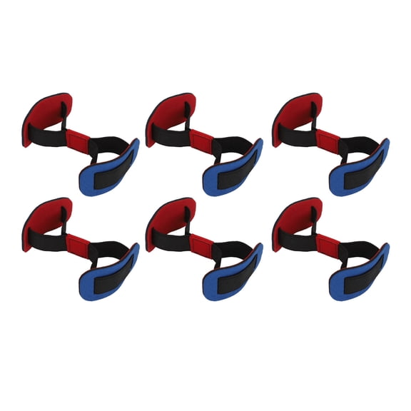 NFTIGB 8 Pcs Blue Toe Separator Stretchy Bands Bunion Straightener Big Toe Stretcher Alignment Corrector Belt
