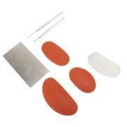 NFTIGB 8-Piece Pottery Clay Sculpt Tools Set - Silicone and Stainless Steel Scrapers, Metal Pointed Pens for Ceramics, Polymer Modeling, and Crafting Projects 6.3 inches / 16 cm