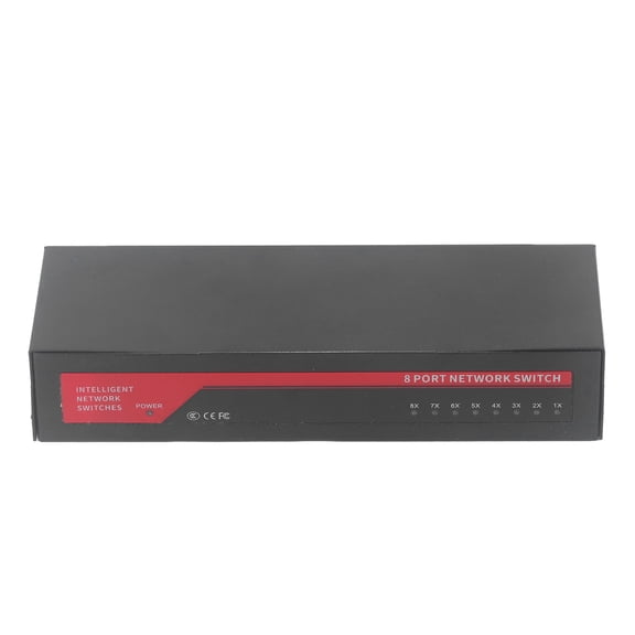 NFTIGB 8 Port Gigabit Switch Sturdy Metal Fanless Plug and Play Wall Mount Ethernet Splitter For Home Office Network 10/100/1000Mbps RJ45 (6.30 inches / 16 cm)