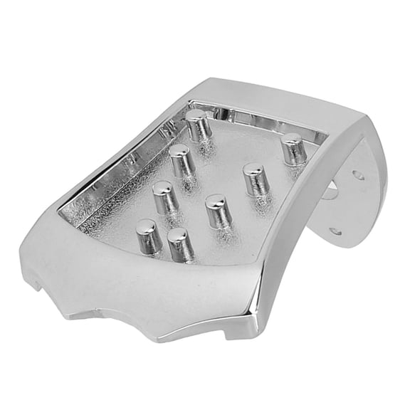 NFTIGB 8 String Mandolin Tailpiece Replacement Part with Belt Buckle and Mounting Screws, Premium Metal Construction Stringed Musical Instrument Accessory for Mandolin Enthusiasts, Silver