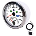 thumbnail image 1 of NFTIGB 85mm (3.38 inches) 0-200MPH GPS Speedometer and 0-8000 RPM Digital Tachometer Gauge with Adjustable Overspeed Alarm Red Backlight for Car Boat Marine Yacht RV Truck Universal Fitment White, 1 of 9