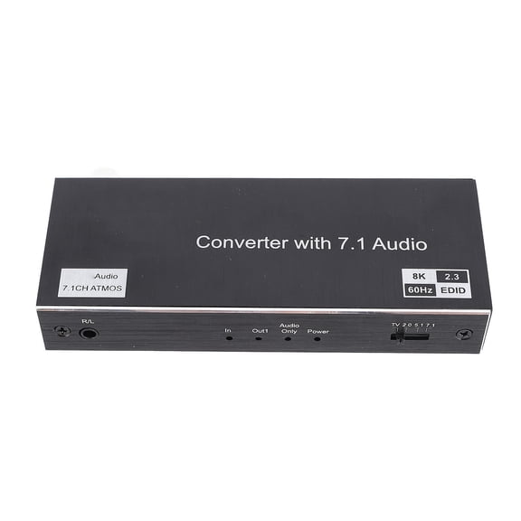 NFTIGB 8K 3D HD Display Interface Splitter 40Gbps 1 in 2 Out Audio Video Aluminum Alloy Box for HDTV STB DVD Projector PS3 Dual Monitors US Plug - Premium Resolution Support