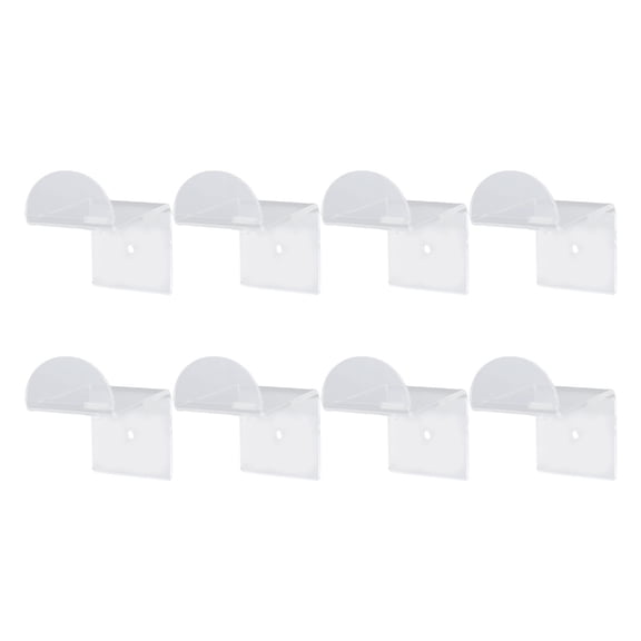 NFTIGB 8PCS Acrylic Hat Hooks for Wall Mount Baseball Cap Holder Wide Brim Hat Hanger Organizer with Adhesive & Screws for Room Decor Home Storage, 2.8 inches / 7.1 cm, Transparent