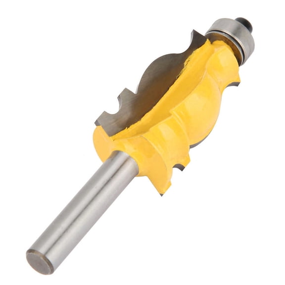 NFTIGB 8mm Shank Woodworking Fishtail Handrail Router Bit Edge Finishing Milling Cutter (3.6 inches / 92 mm)