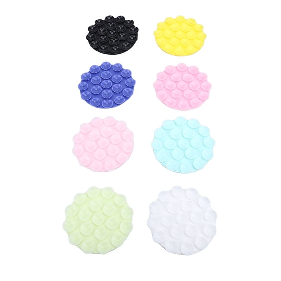 NFTIGB 8pcs Silicone Suction Cup Phone Grips for All Cell Phones Multi-Purpose Double Sided Mount Mobile Accessory Holder, 2.76 inches / 7 cm