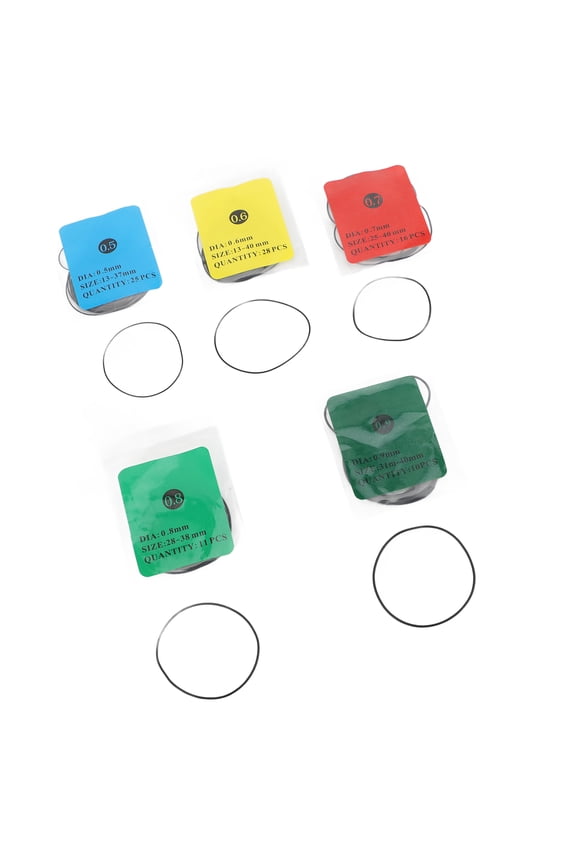 90pcs Watch Back Water Resistant O Rings Back Cover Seals Rubber Gaskets Replacement Kit For Watchmakers And Repairers Professional Maintenance Tool Accessories