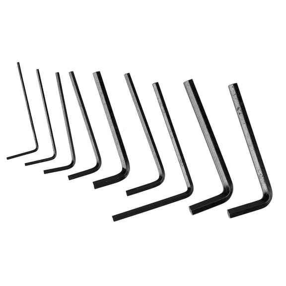 NFTIGB 9Pcs Guitar Hex Wrench Set Metal Hex Key Flat End Instrument Accessory for Repair Maintenance, Electric Guitar Bass Adjustment Tool Kit, 2.75 inches / 7.00 cm [cite: 1, 8]