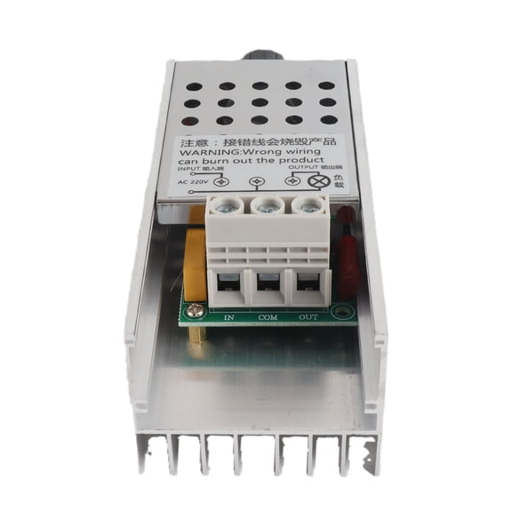 NFTIGB AC 220V 10000W Electronic Voltage Regulator, Motor Speed Controller and LED Light Dimmer Switch with Aluminum Alloy Shell