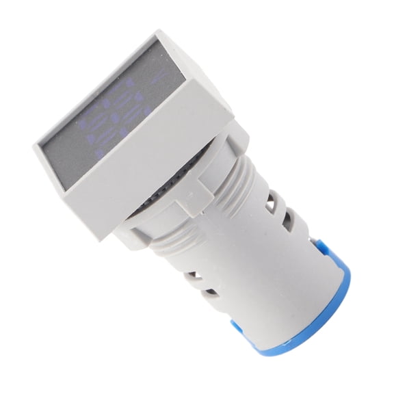 NFTIGB AC50-500V Mini Digital LED Display Voltmeter Square Signal Lamp Indicator Light Blue 1.18 in / 30 mm