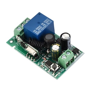 NFTIGB AC85V-AC220V 433MHz Wireless RF Remote Control Switch Receiver Relay Switch 1CH for Smart Home Appliances Auto Door Access, Compact Size 2.36 inches / 6 cm, 1 Pack