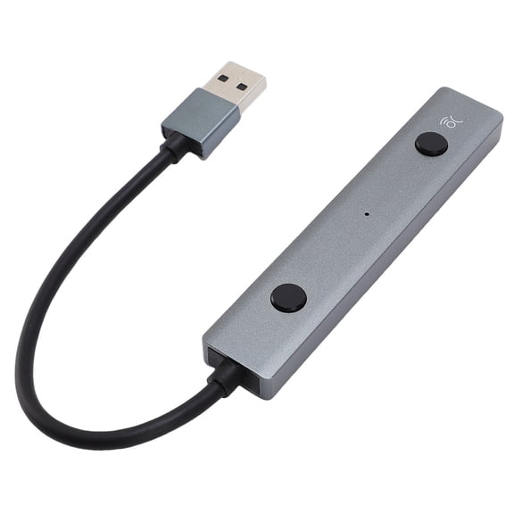 NFTIGB AI Powered USB 2.0 Hub Adapter, Voice Control Aluminum Alloy Shell Computer Laptop Tablet Extension Splitter, Multi-Port Docking Station, Portable High Speed Data Transfer Accessory
