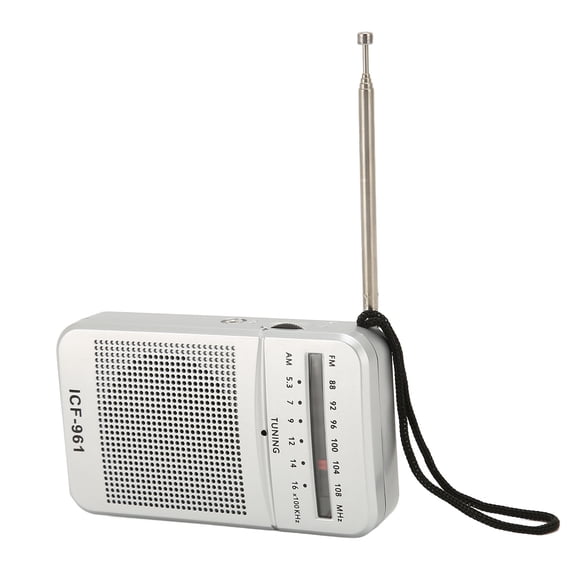 NFTIGB AM FM Radio Professional High Sensitivity Vintage Mini Pocket Portable Radio for Outdoor Travel Home 5.12 inches / 13 cm