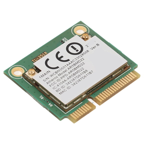 NFTIGB AR5BMD22 5G Network Card Mini PCIe 2.4GHz 5GHz Dual-Band 300Mbps BT 4.0 Plug and Play Wireless WiFi Adapter Module for PC Win 7 8 10 (2.76 inches / 7 cm)