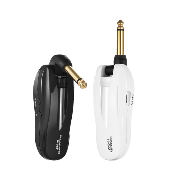 NFTIGB ARG-05 Wireless Guitar Audio Transmission System Transmitter Receiver Built-in Rechargeable Battery 115 Feet / 35 Meters Range for Electric Guitar Bass