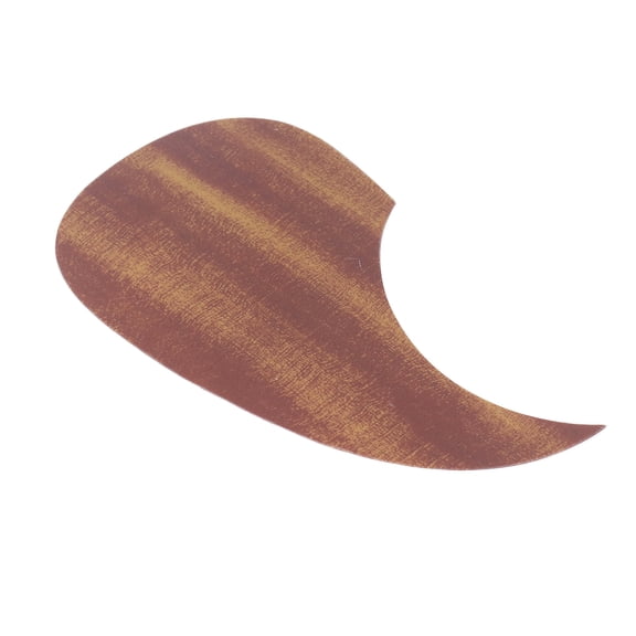 NFTIGB Acoustic Guitar Pick Guard Scratch Plate, Wood Grain Color PVC Comma Shape Replacement Part, 9.06 in / 23 cm