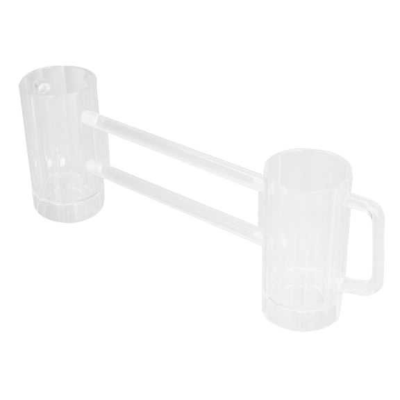 NFTIGB Acrylic Double Conjoined Beer Mug 14.5 oz / 430 ml Shatterproof Cup with Handle for Bar KTV Game Competition Party Essential Drinkware