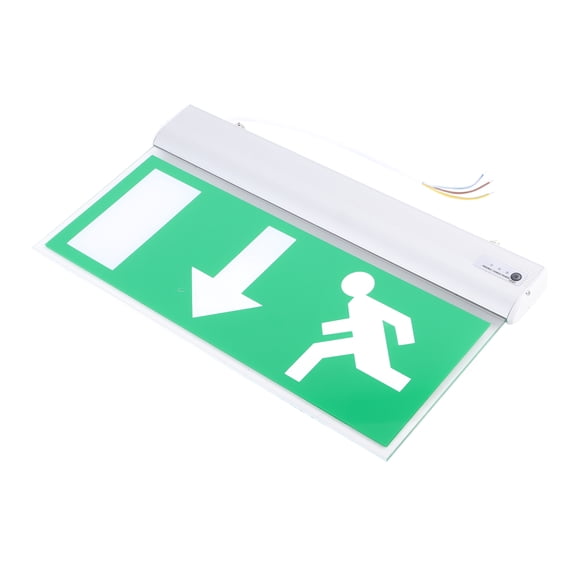 NFTIGB Acrylic LED Emergency Exit Lighting Sign Safety Evacuation Indicator Light 110-220V (14.57 inches / 37 cm)