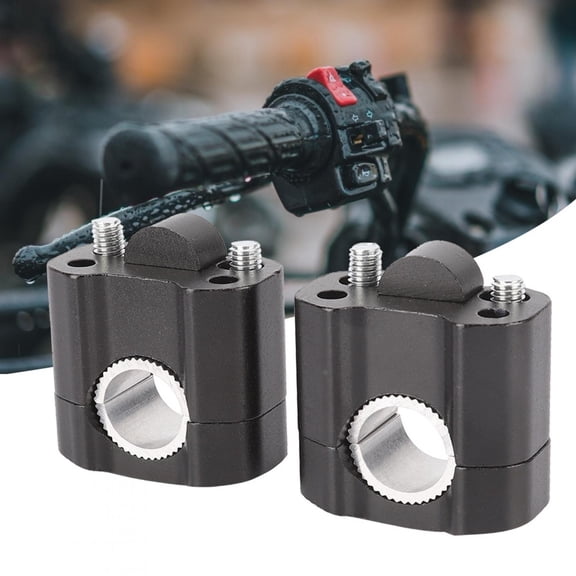 NFTIGB Adjustable Aluminum Alloy Motorcycle Handlebar Clamp Riser Pair for 22mm 28mm (0.87 in / 1.1 in) Dirt Bike Universal Fit