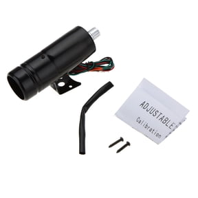 NFTIGB Adjustable Tachometer 1K-11K RPM Tacho Gauge Aluminum Shift Light Red LED Light Black Surface Universal Car Replacement Parts Automotive Instrument Panel Gauges 5.31 inches / 13.5 cm