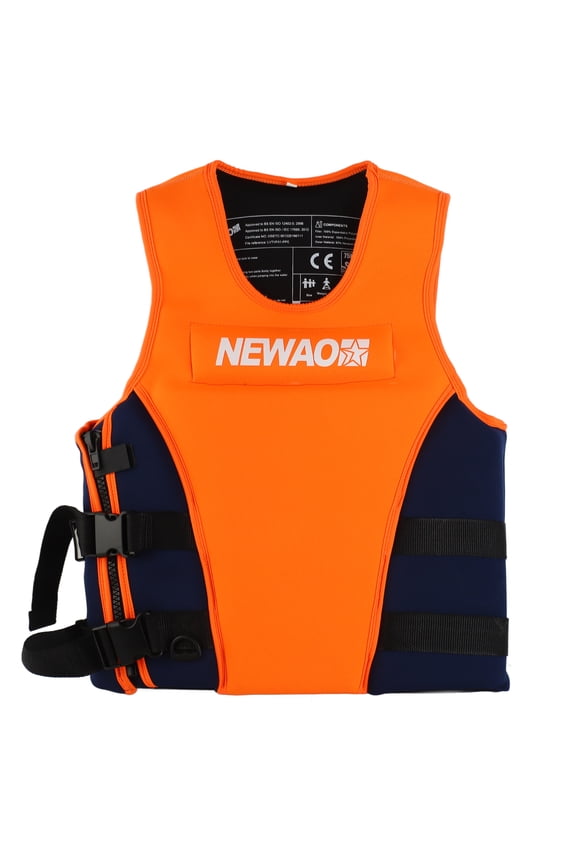 Adults Life Jacket Neoprene Safety Life Vest for Water Ski Wakeboard Swimming, Medium (10 inches / 25.4 cm)