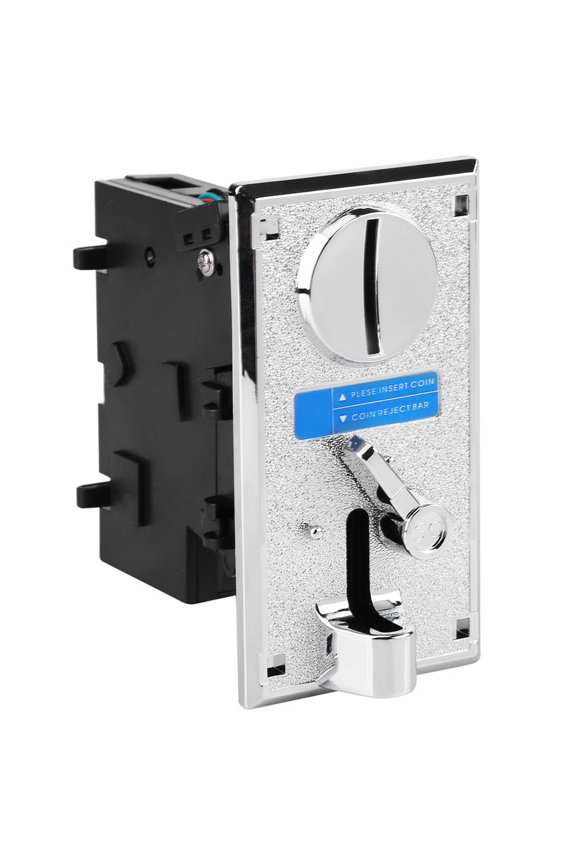 Advanced Electronic CPU Coin Selector Acceptor Sorter for Arcade Games High Accuracy Token Receptor with Electromagnetic Interference Prevention Machine Accessory Silver 12.5x6.5x14.5cm