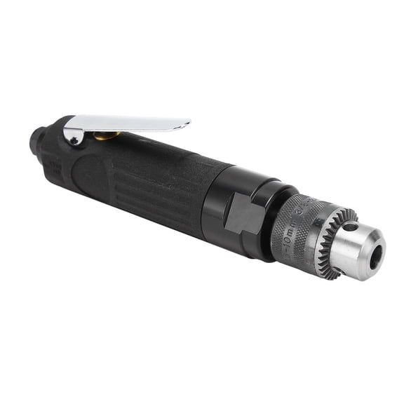 NFTIGB Air Power Drill 3/8 Inch Straight Pneumatic Drilling Tool Engraving Polishing Zinc Alloy Construction 2200RPM High Speed for Woodworking and Metalworking (11 inches / 28 cm)